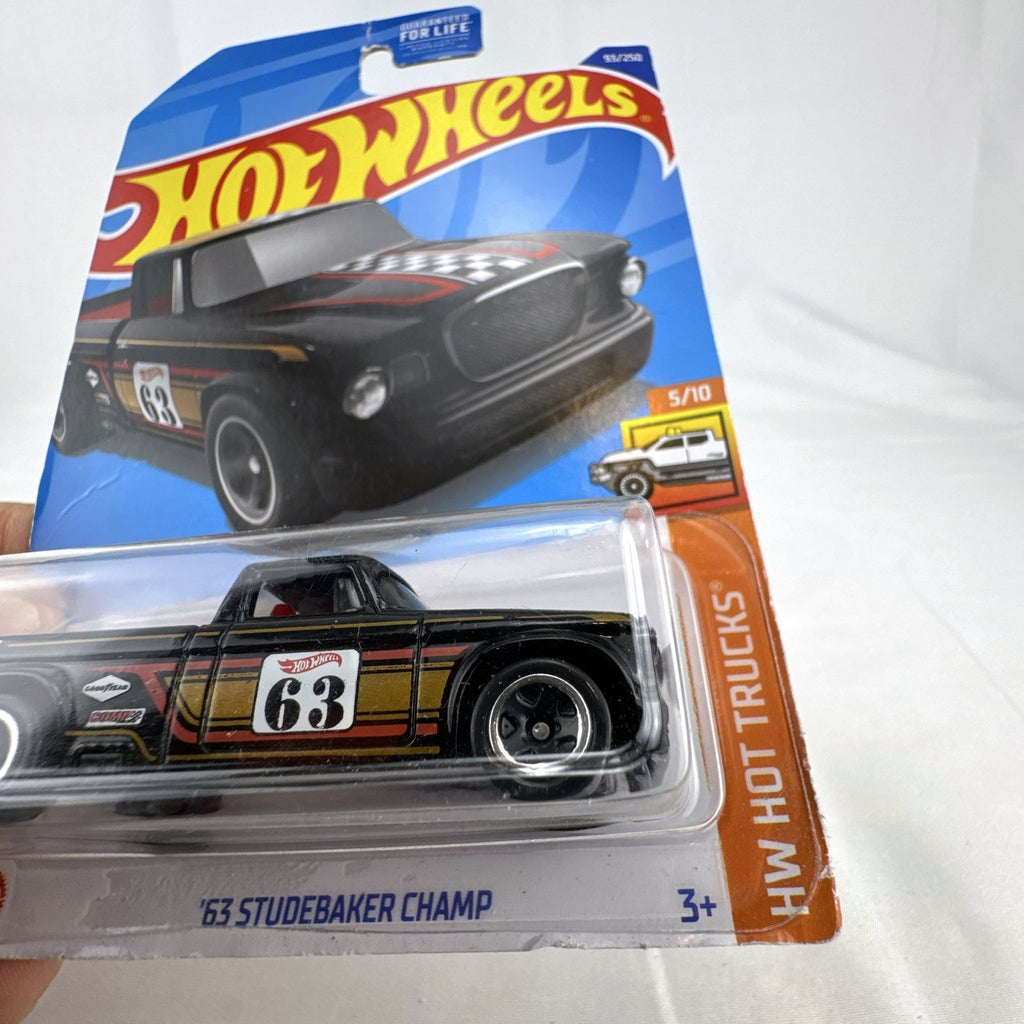 Hot Wheels 1963 Studebaker Champ pickup truck 1:64 scale diecast in original unopened blister pack