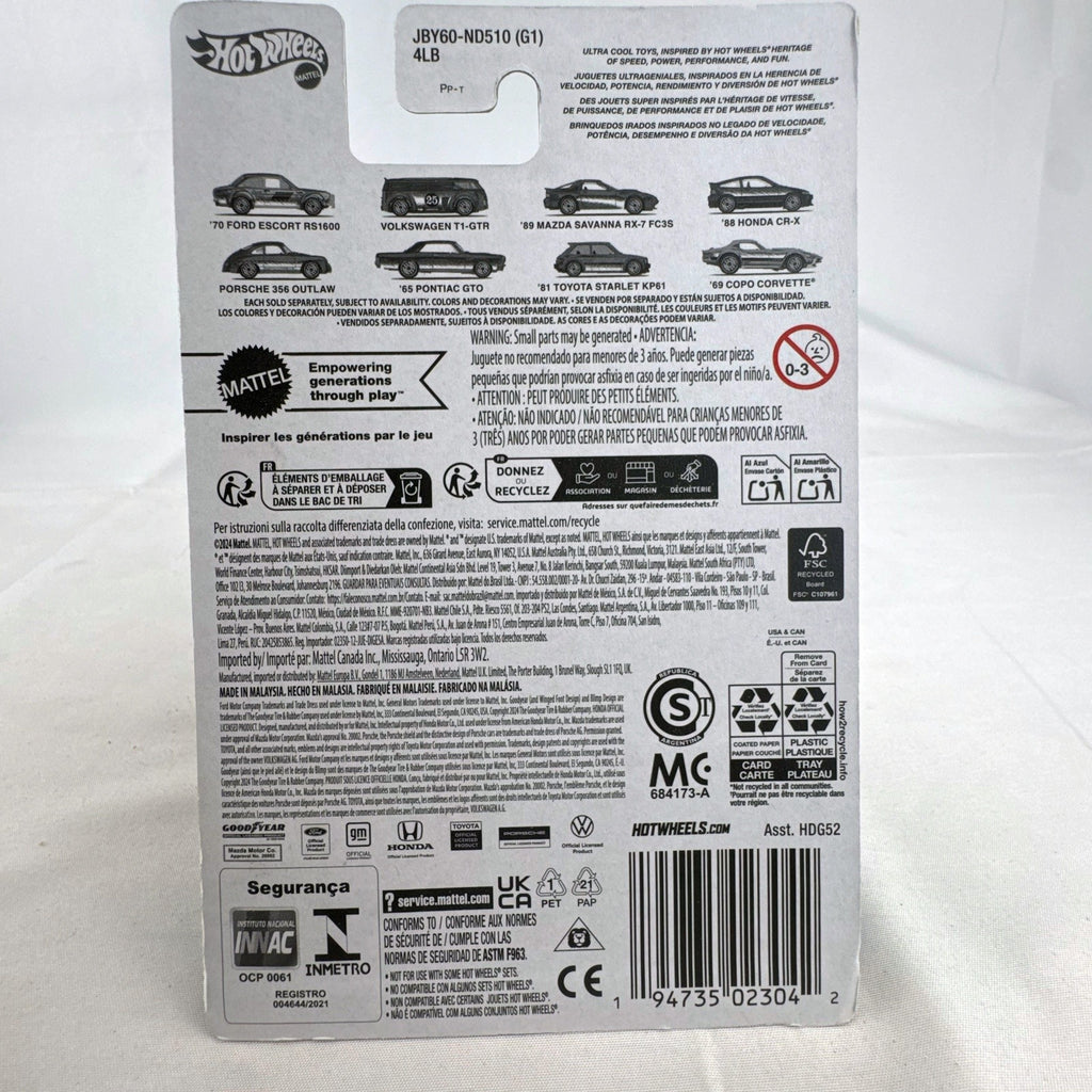 Hot Wheels Ultra Hots 1970 Ford Escort RS1600 1:64 diecast car in gold sealed on card