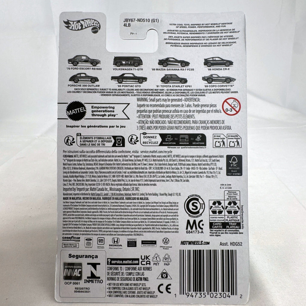 Hot Wheels Ultra Hots 1969 Chevrolet COPO Corvette 1:64 scale metallic blue diecast car packaged on card