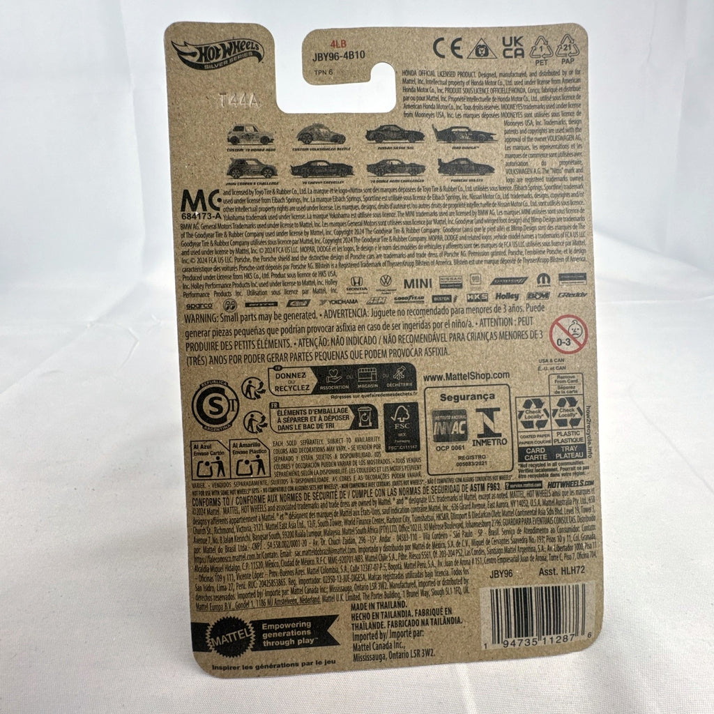 Hot Wheels 1:64 scale orange MINI Cooper S Challenge Neon Speeders diecast car sealed on original blister card.