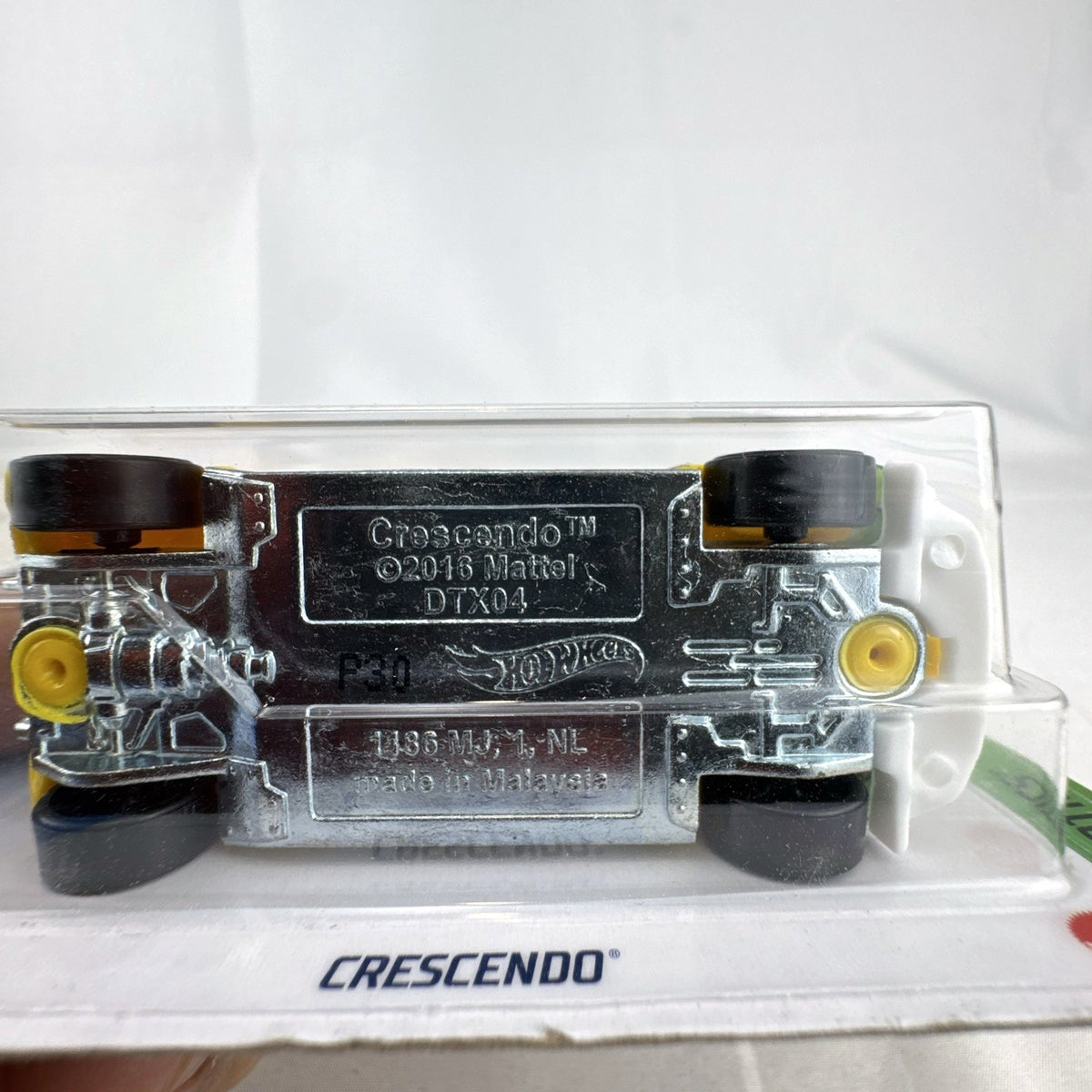 Factory sealed 2021 Hot Wheels Crescendo 1:64 scale yellow diecast supercar in original blister pack