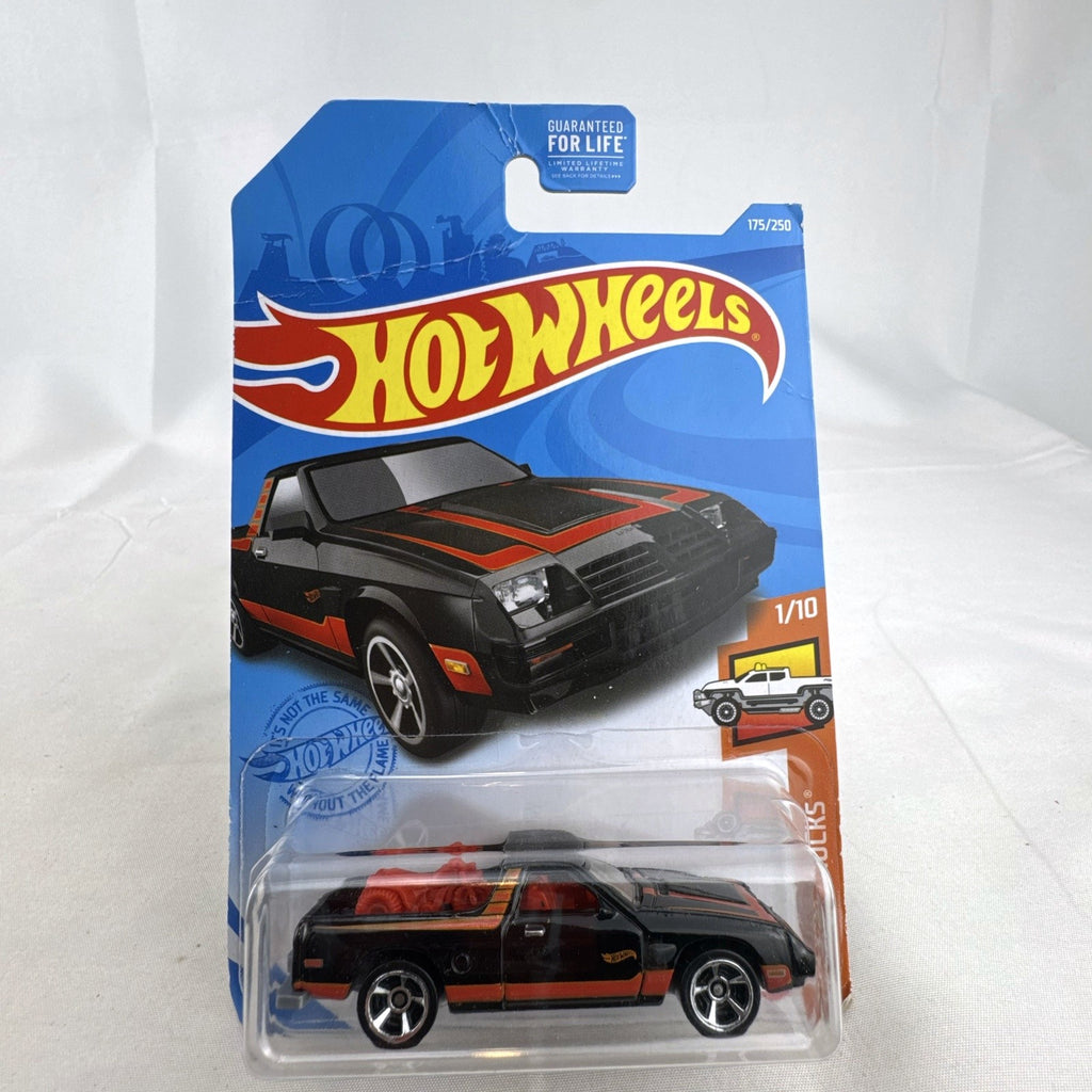 Hot Wheels 1982 Dodge Rampage 1:64 scale black diecast pickup truck in unopened blister pack