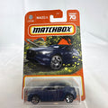 Matchbox 1:64 scale 2019 Mazda 3 Hatchback diecast car in deep blue, factory sealed on original 70th Anniversary card.