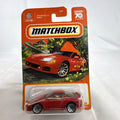 Matchbox 1:64 scale 1994 Mitsubishi 3000GT diecast car in factory red, 70th Anniversary packaging.