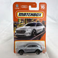 Matchbox 1:64 scale metallic silver Audi e-tron diecast SUV sealed on 70th Anniversary card