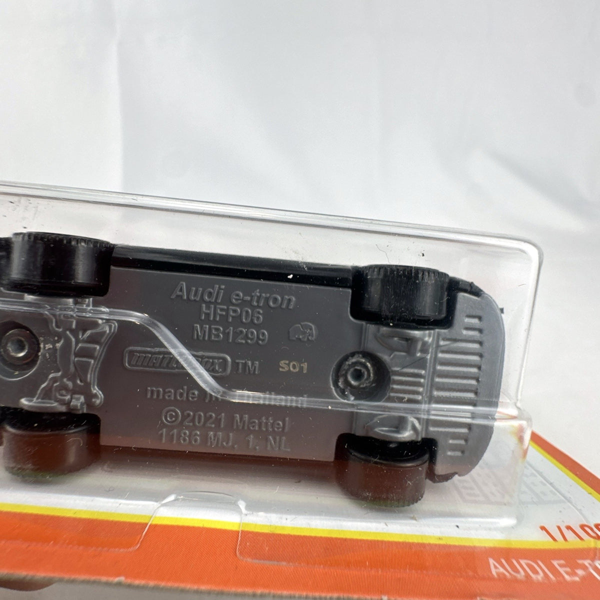 Matchbox 1:64 scale metallic silver Audi e-tron diecast SUV sealed on 70th Anniversary card