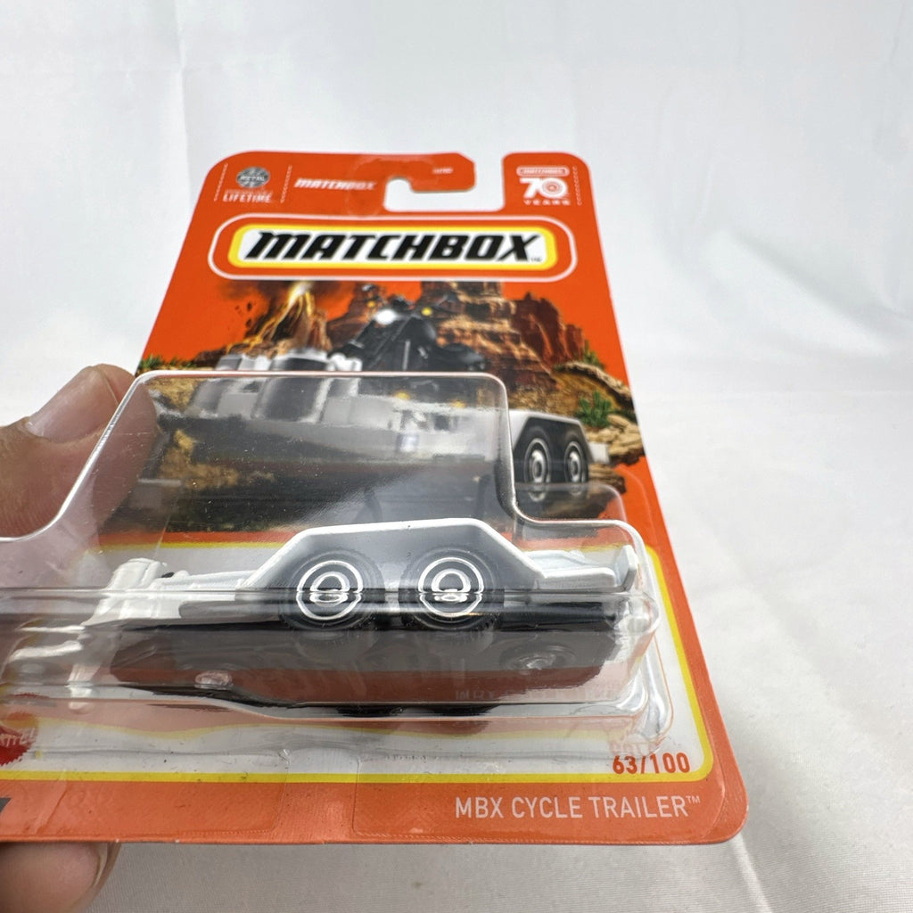 Matchbox 70th Anniversary MBX Cycle Trailer 1:64 scale diecast model factory sealed on card