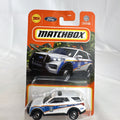 Matchbox 1:64 2023 Ford Police Interceptor Utility Paramedic SUV diecast in factory sealed packaging