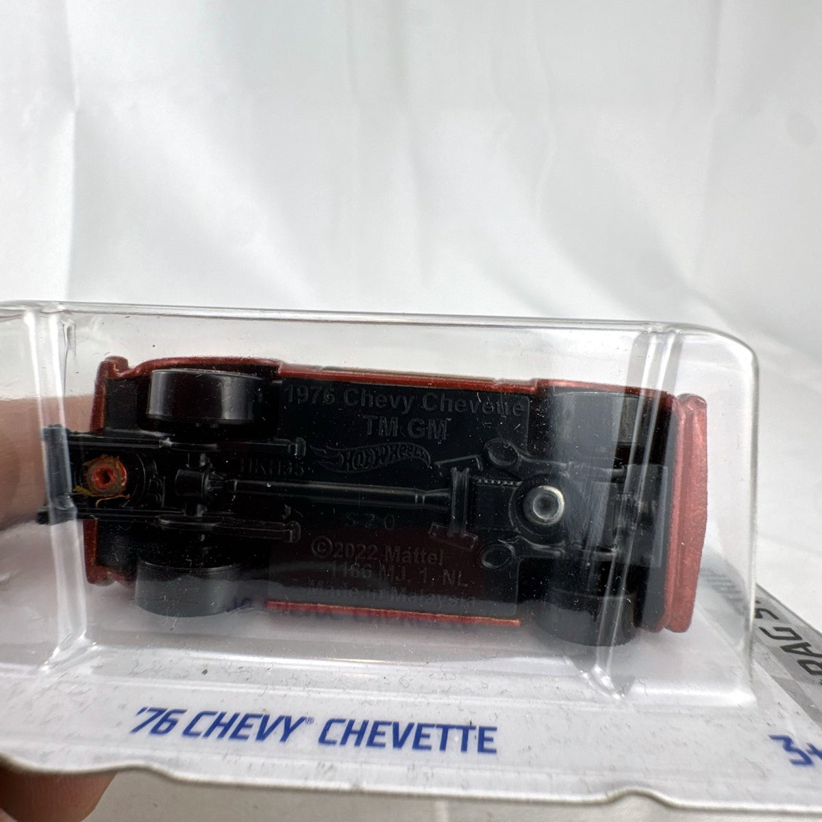 Hot Wheels 1976 Chevrolet Chevette HW Drag Strip 1:64 scale metalflake orange diecast car sealed on card