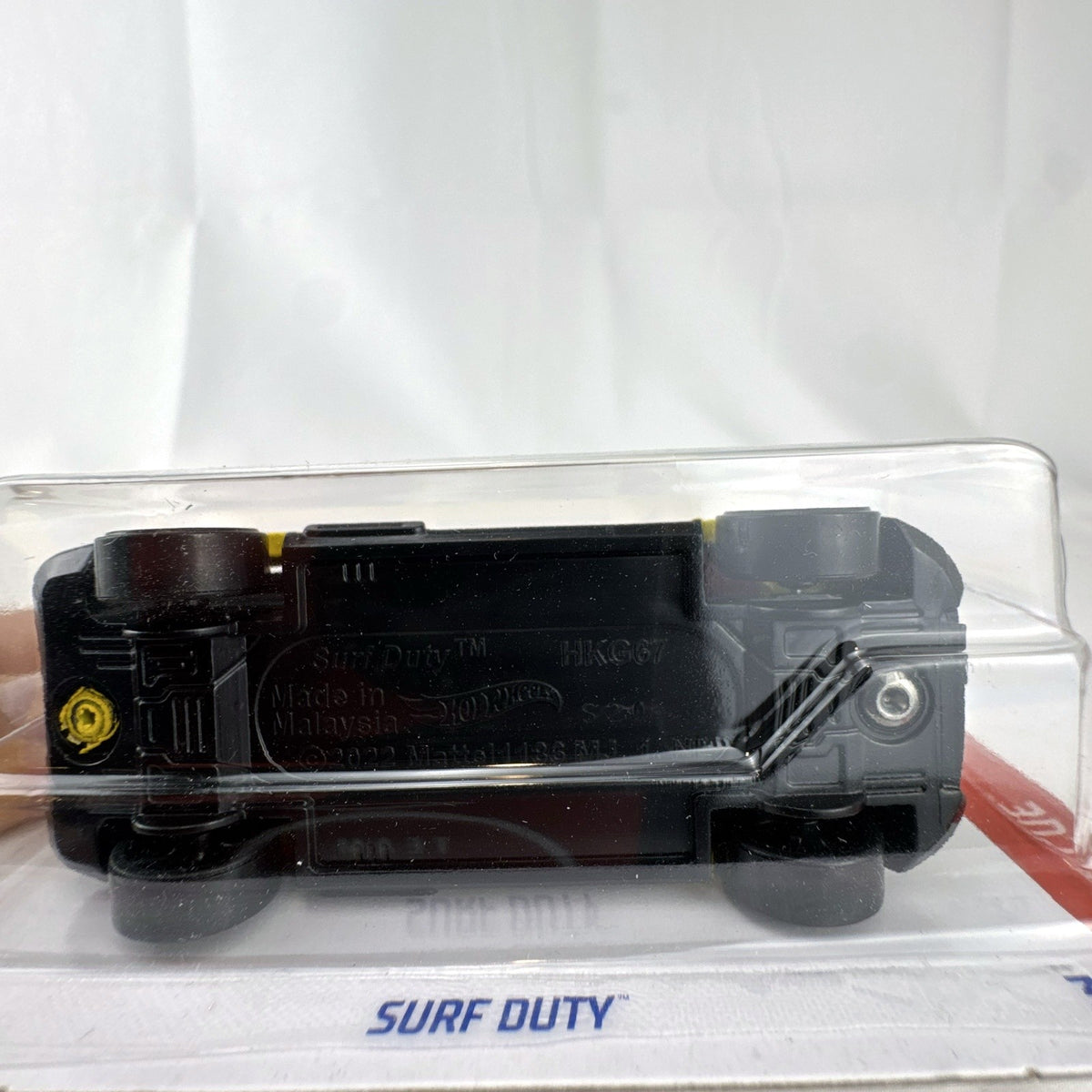 Hot Wheels 2023 Surf Duty yellow lifeguard truck diecast 1:64 scale in original sealed blister pack