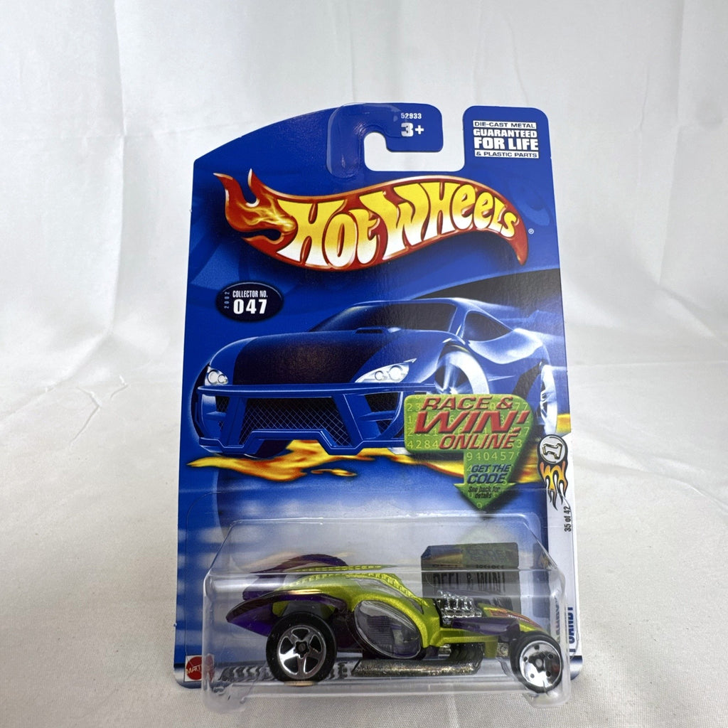 Sealed 2002 Hot Wheels First Editions I Candy 1:64 scale diecast car in lime green
