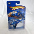 Hot Wheels 2005 First Editions X-Raycers Poison Arrow 1:64 scale translucent blue diecast plane in original package