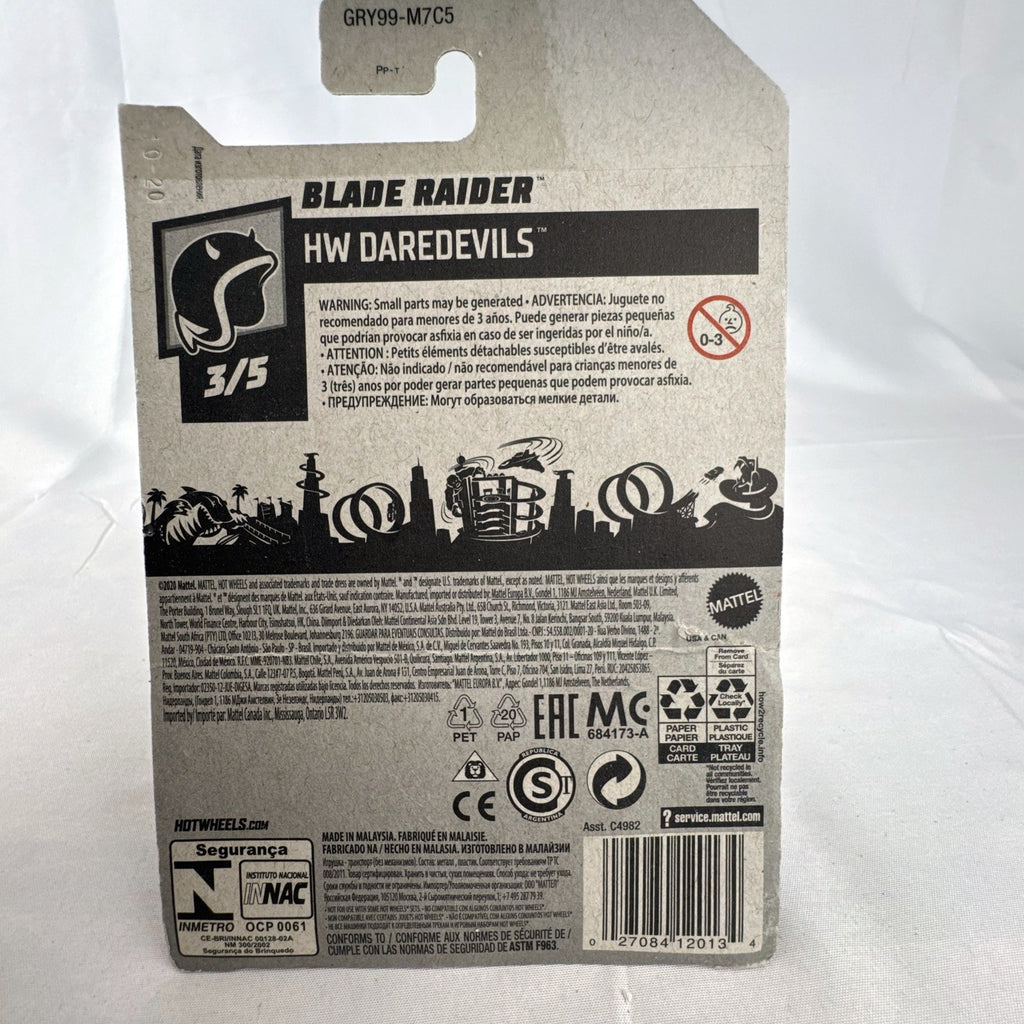 Hot Wheels Blade Raider blue off road buggy 1:64 scale diecast car unopened on original backing card