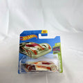 Hot Wheels 1:64 Lindster Prototype diecast car sealed on card in HW Glow Racers glow-in-the-dark white finish.
