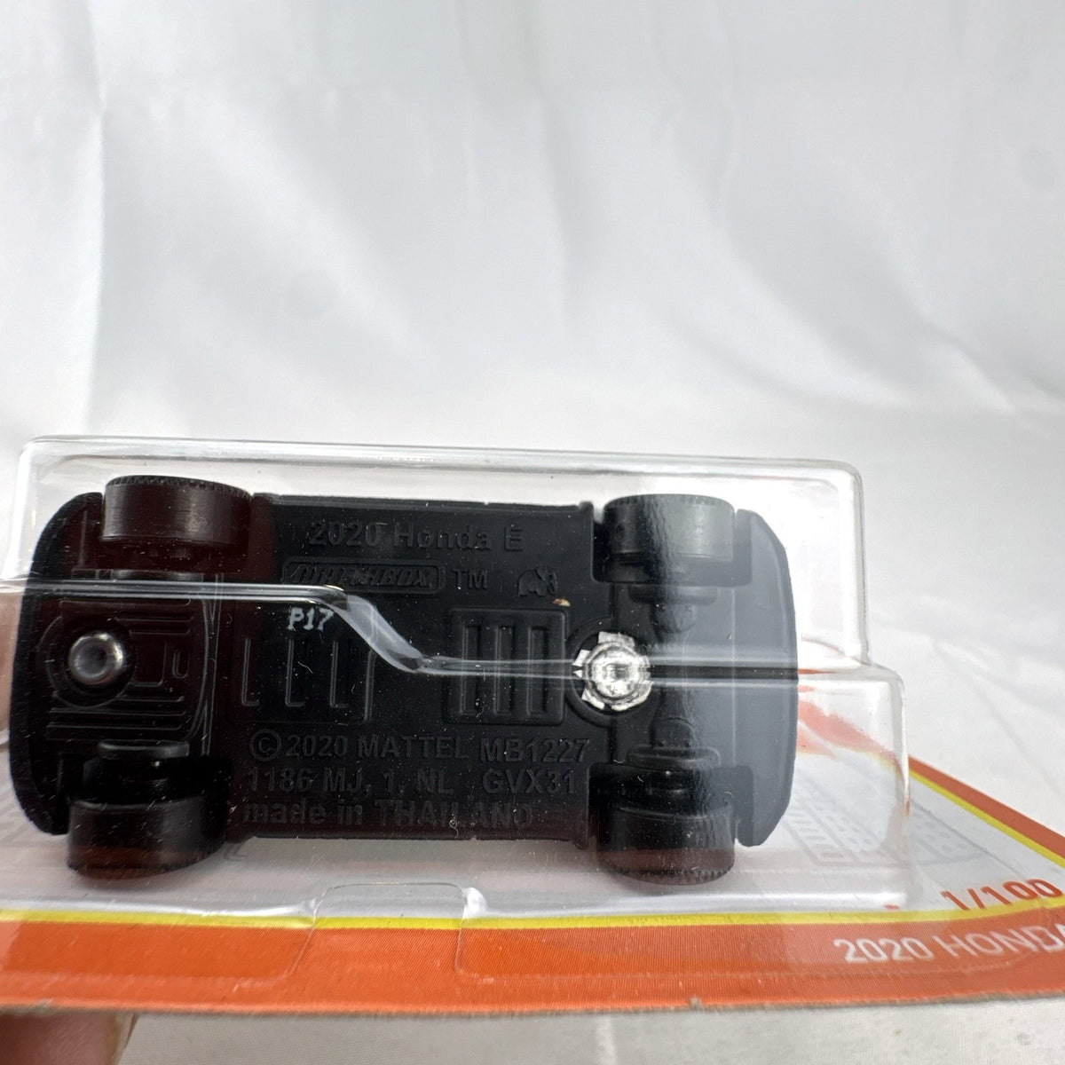 Matchbox 1:64 scale 2020 Honda e diecast hatchback in gloss white, factory sealed on original blister card.