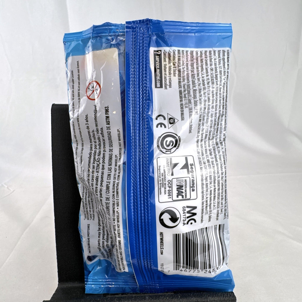 Sealed Hot Wheels Mystery Models Series 1 foil pack containing confirmed 1:64 scale '92 BMW M3 diecast vehicle.