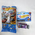 Hot Wheels 1:64 scale Fast 4WD diecast car in metallic purple from Mystery Models Series 3 with original packaging