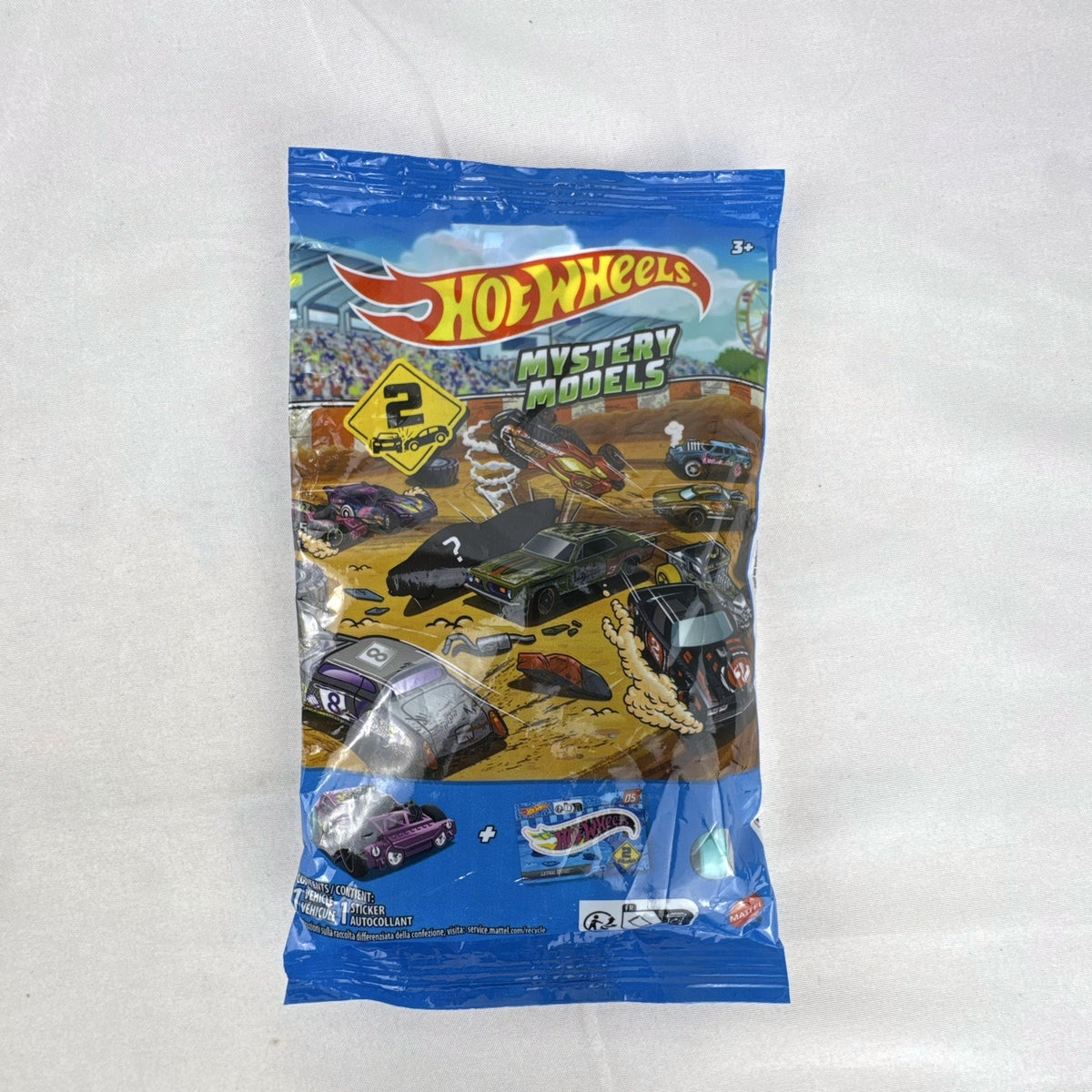 Factory-sealed Hot Wheels Mystery Models Series 2 foil pack featuring the 1:64 scale Lethal Diesel diecast car.