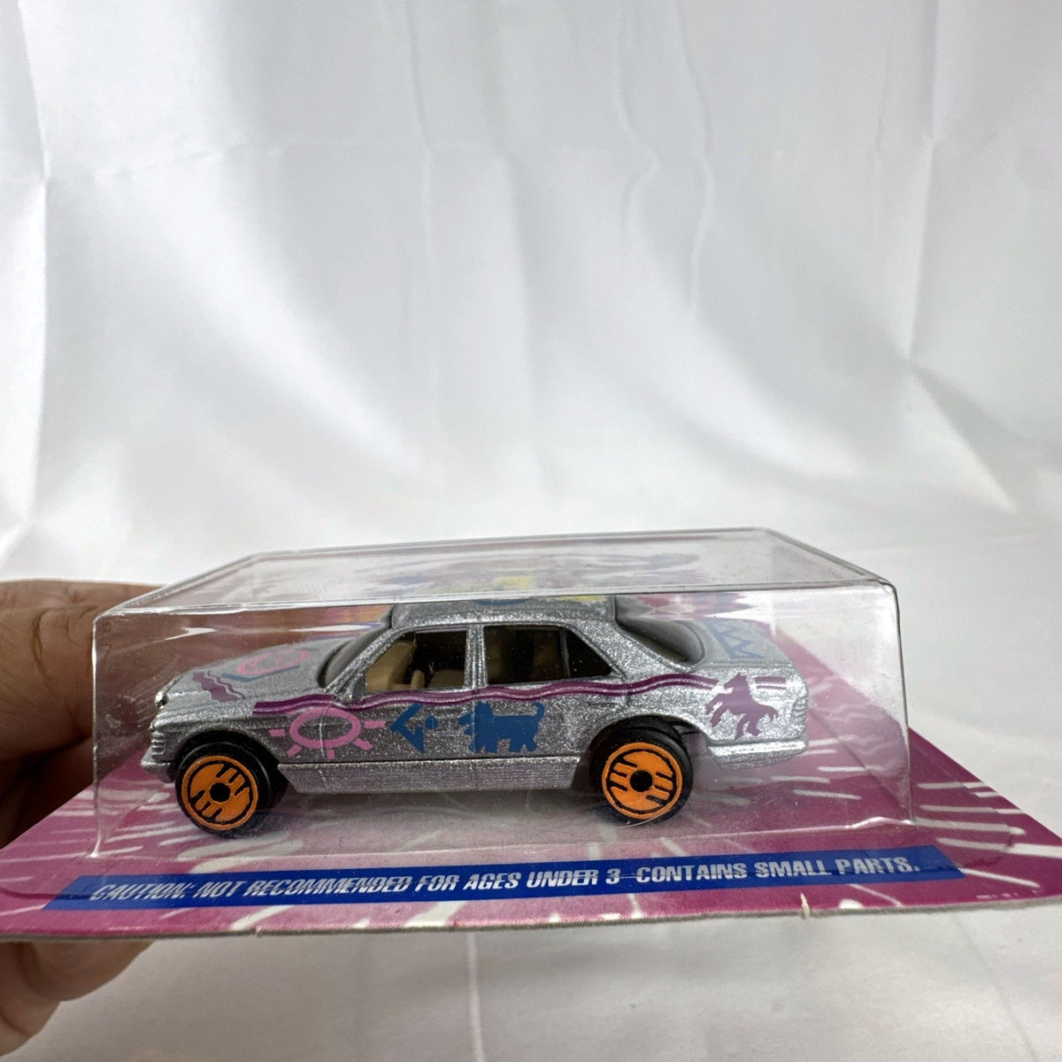 Hot Wheels 1993 Mercedes-Benz 380 SEL Revealers Dairy Queen promo card diecast car in original packaging