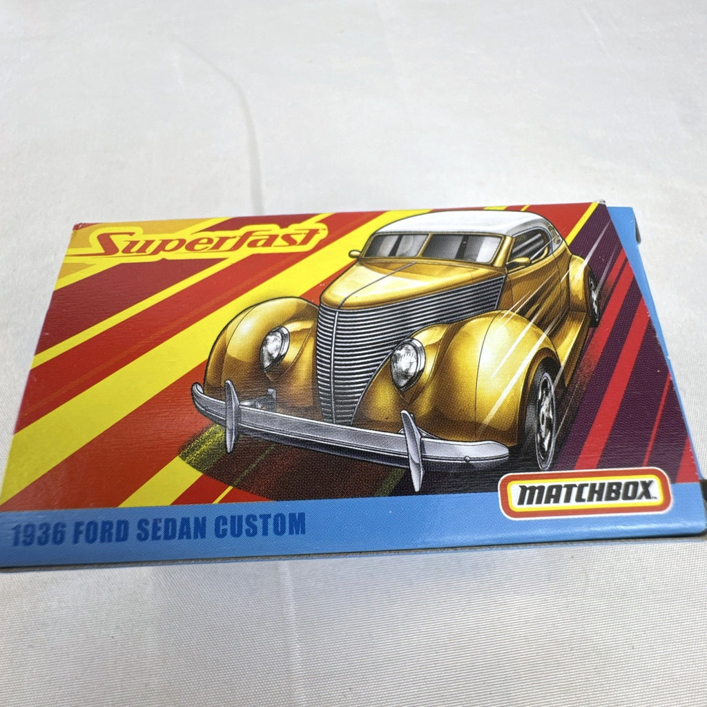Matchbox Superfast 1936 Ford Sedan Custom #07 1:64 scale diecast car in original packaging
