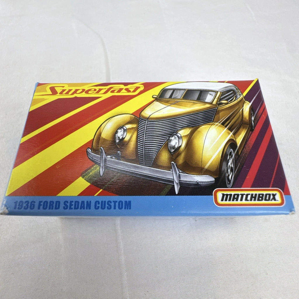 Matchbox Superfast 1936 Ford Sedan Custom #07 1:64 scale diecast car in original packaging
