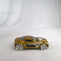 Hot Wheels Torque Twister diecast car in metallic gold with white wheels from the 2020 Winter series