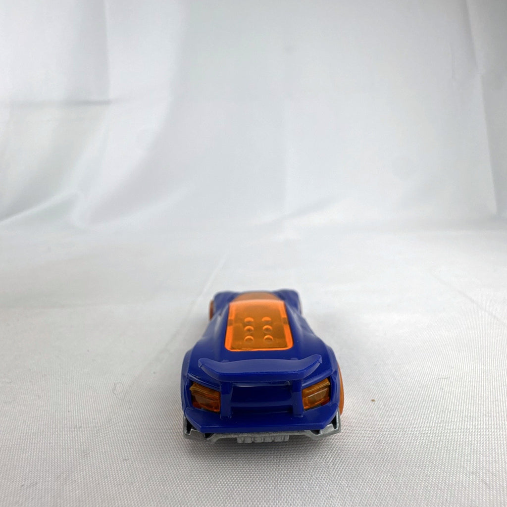 Hot Wheels Gazella R 1:64 scale diecast car in blue with orange canopy and wheels