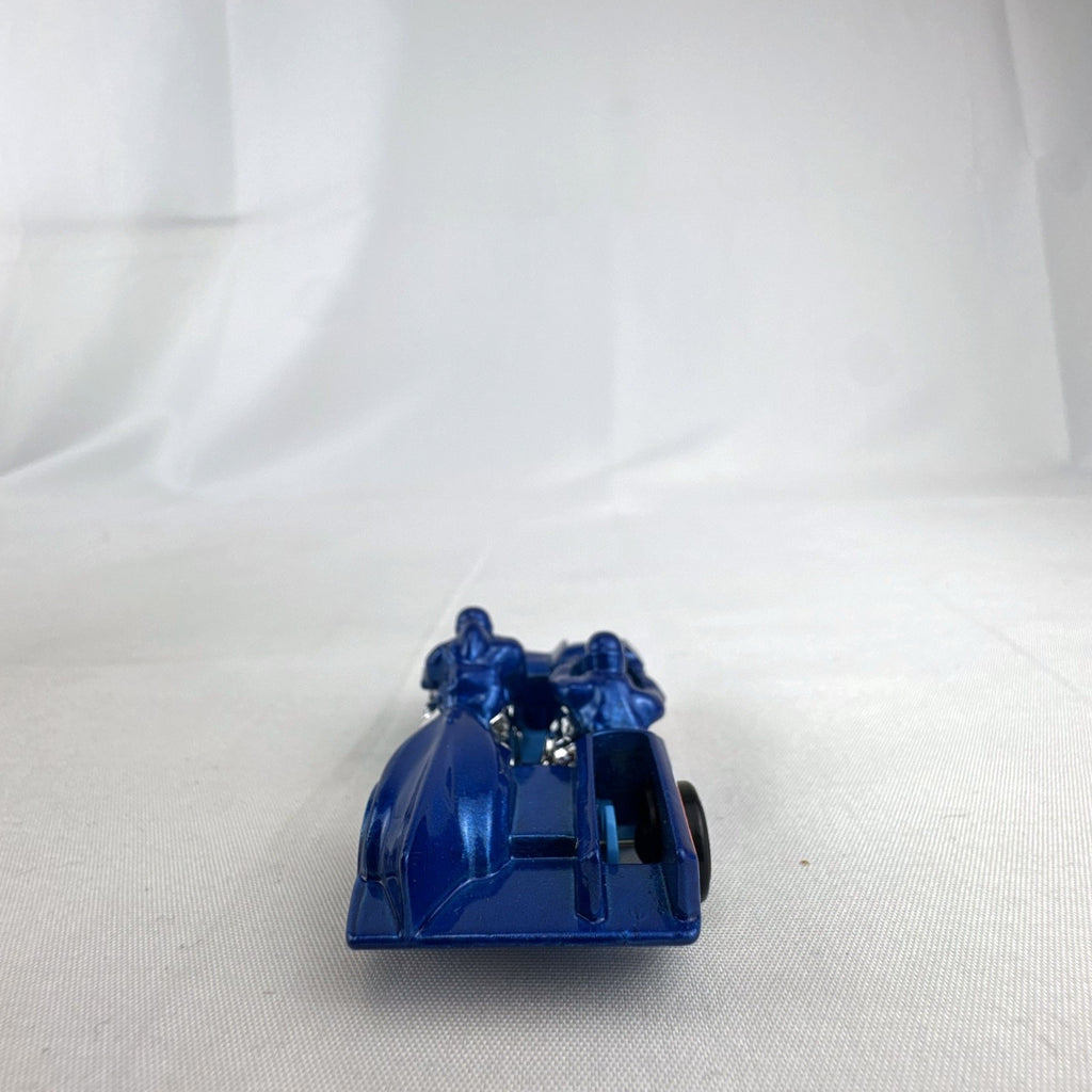Hot Wheels Side Ripper metallic blue 1:64 scale diecast sidecar racing motorcycle
