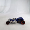 Blue Hot Wheels Street Creeper 1:64 scale diecast car featuring chrome spider engine block