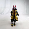 Jazwares Fortnite Drift Stage 5 four-inch action figure wearing black and gold cloak and Kitsune mask