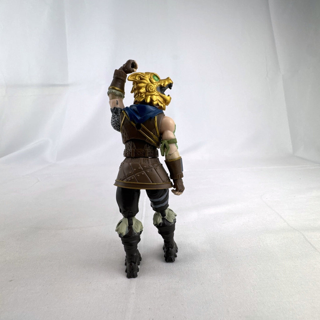Jazwares Fortnite Battle Hound 4-inch action figure wearing gold wolf mask and Viking armor