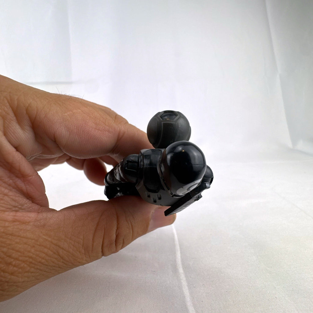 Jazwares Fortnite Solo Mode 4-inch 8-Ball action figure in black suit with back bling accessory