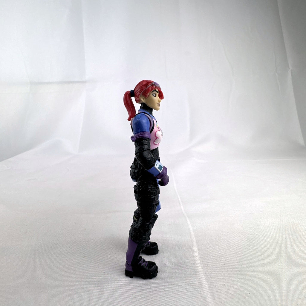 Jazwares Fortnite 4-inch Brite Bomber action figure with pink hair and unicorn chest design