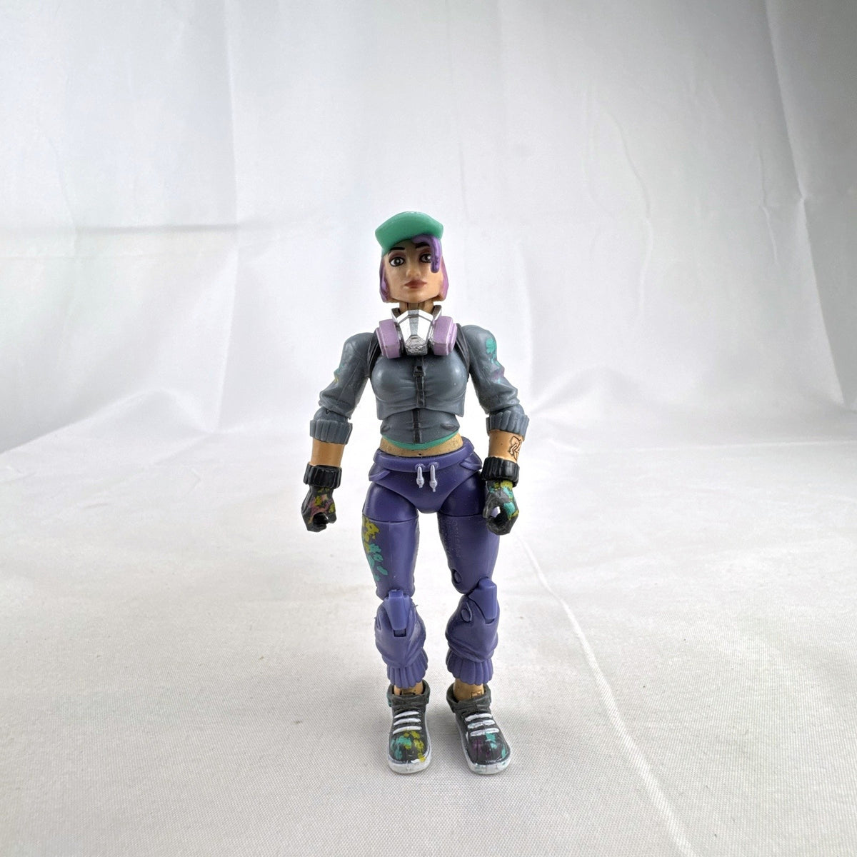 Jazwares Fortnite Teknique 4-inch fully jointed action figure featuring paint splatter detail