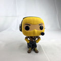 Funko Pop! Games Fortnite Raptor #436 vinyl figure in signature yellow mask and tactical gear.