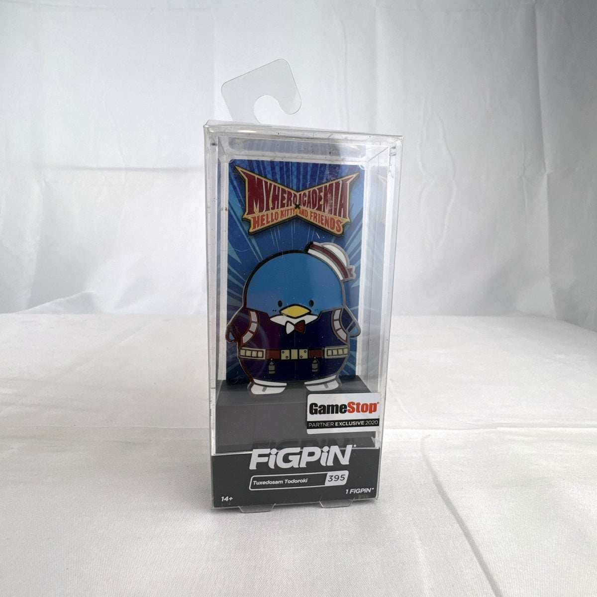 FiGPiN #395 Tuxedosam as Shoto Todoroki My Hero Academia Sanrio exclusive hard enamel pin in original display case