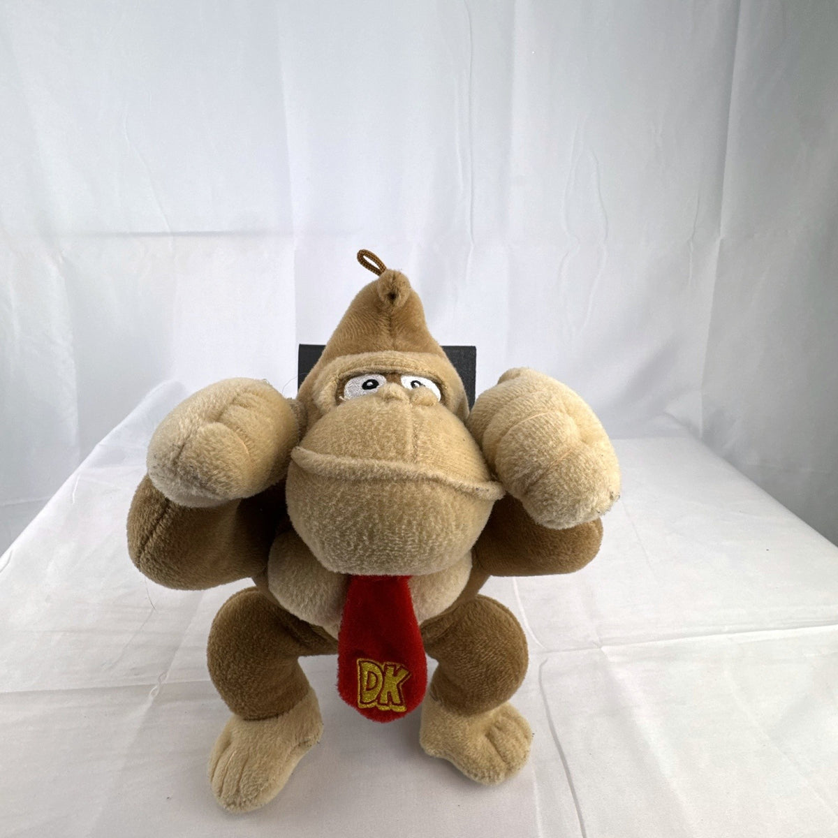 Nintendo Donkey Kong 8-inch flexing plush stuffed animal with red monogram tie