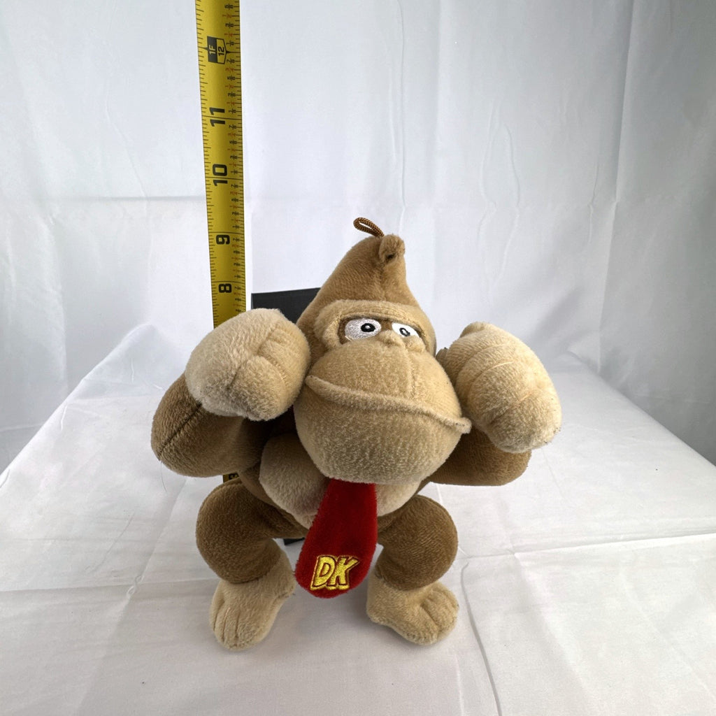 Nintendo Donkey Kong 8-inch flexing plush stuffed animal with red monogram tie