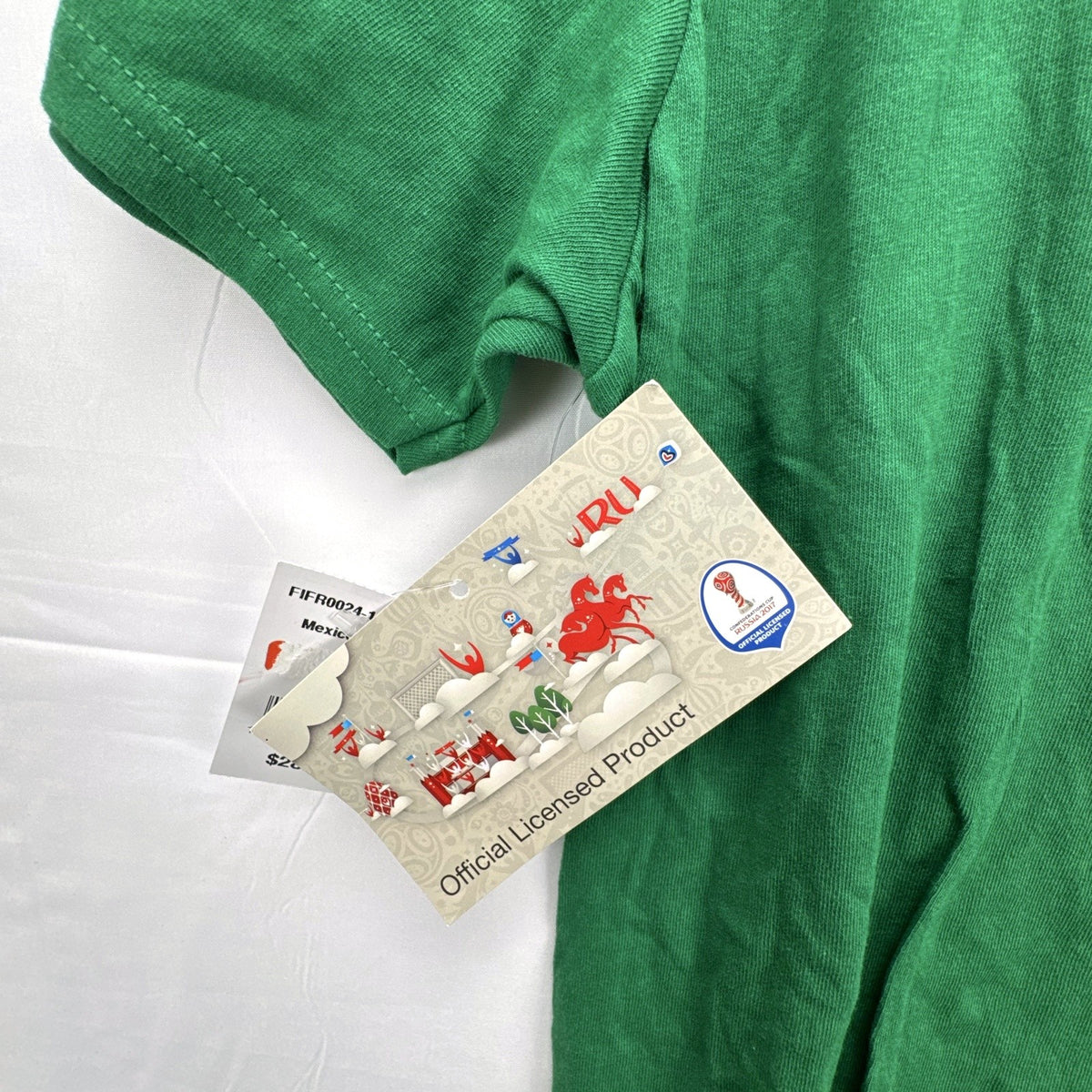 Green FIFA World Cup Russia 2018 Mexico graphic t-shirt in men's size large with original tags