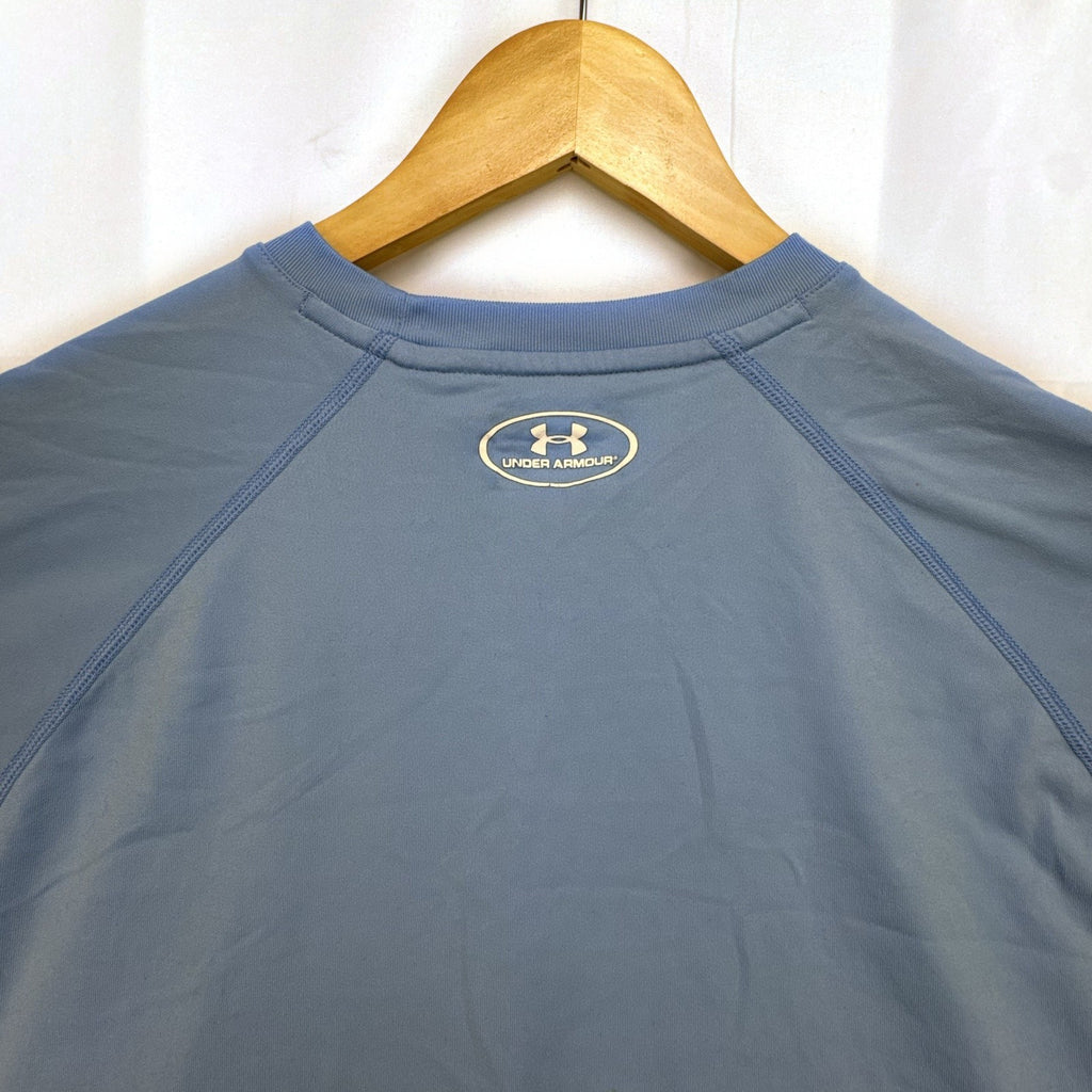 Under Armour HeatGear light blue short sleeve athletic t-shirt in men's size large
