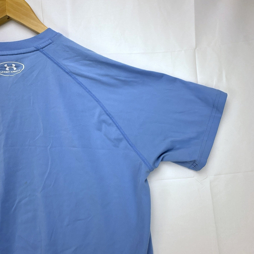 Under Armour HeatGear light blue short sleeve athletic t-shirt in men's size large