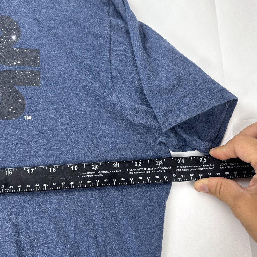 Fifth Sun Star Wars starfield logo graphic t-shirt in heather blue, men's size XL