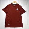 FC Bayern Munich men's large heather red soccer training shirt with printed club chest crest