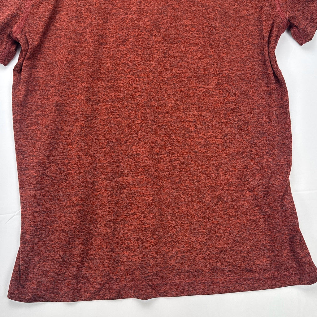 FC Bayern Munich men's large heather red soccer training shirt with printed club chest crest