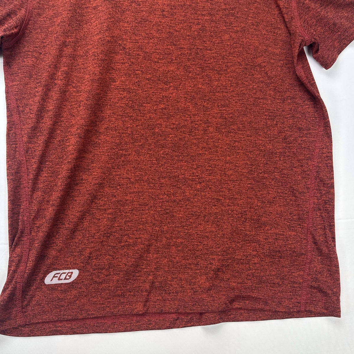 FC Bayern Munich men's large heather red soccer training shirt with printed club chest crest