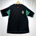 Lada Mexico national team soccer jersey in black and green, men's size large.