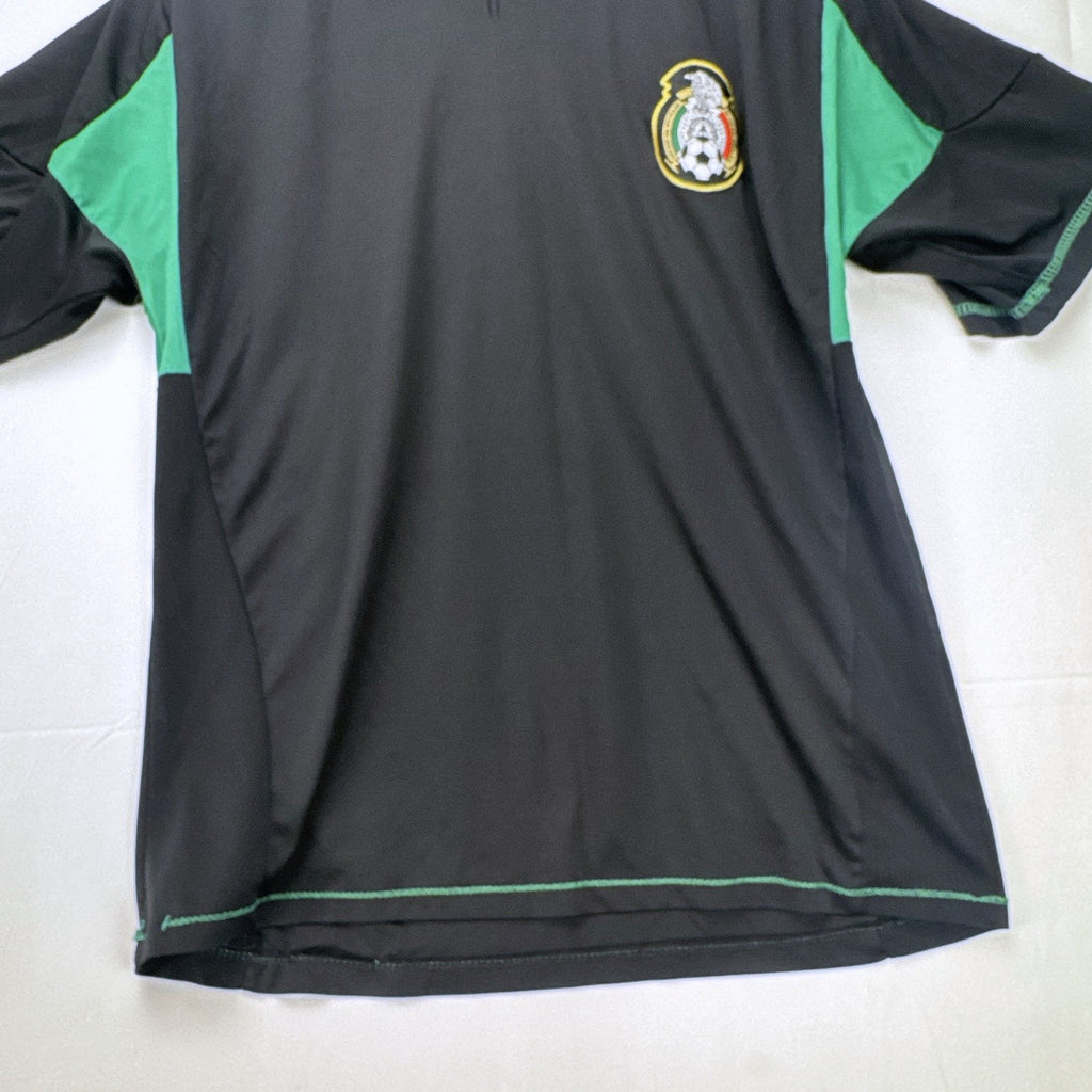 Lada Mexico national team soccer jersey in black and green, men's size large.