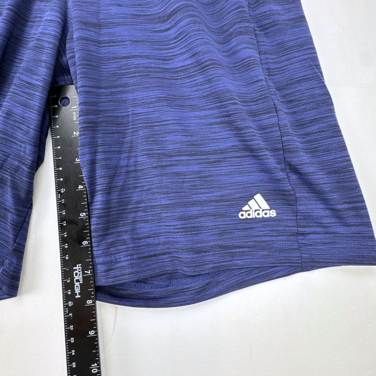 adidas heather blue Climalite athletic gym shorts in men's size small with side pockets