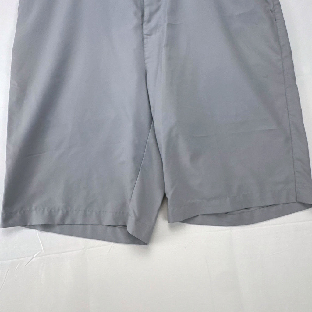 adidas men's gray Climalite flat-front golf shorts in size 34
