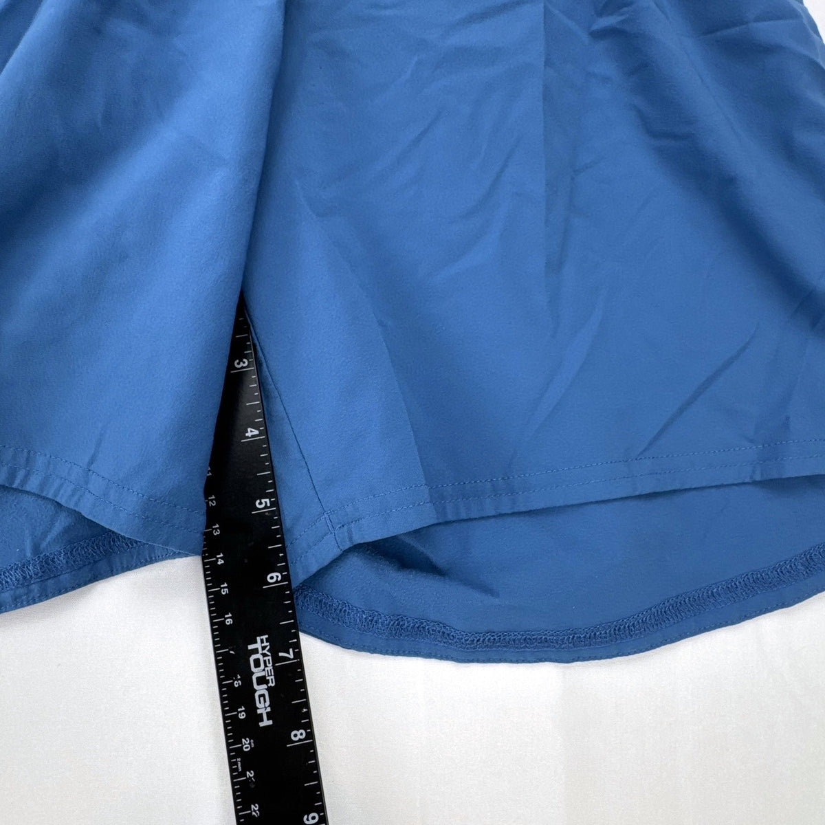 Men's blue adidas Climacool running shorts in size small with zippered pocket and reflective detailing.